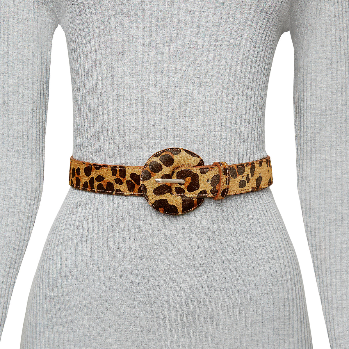 White and Gold Fringe Belt with Leopard Medallion Wide Leopard Belt - Etsy main image 2