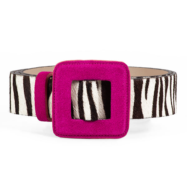 Magic belt without buckle (Made in France) Pink Stripes – Budhi