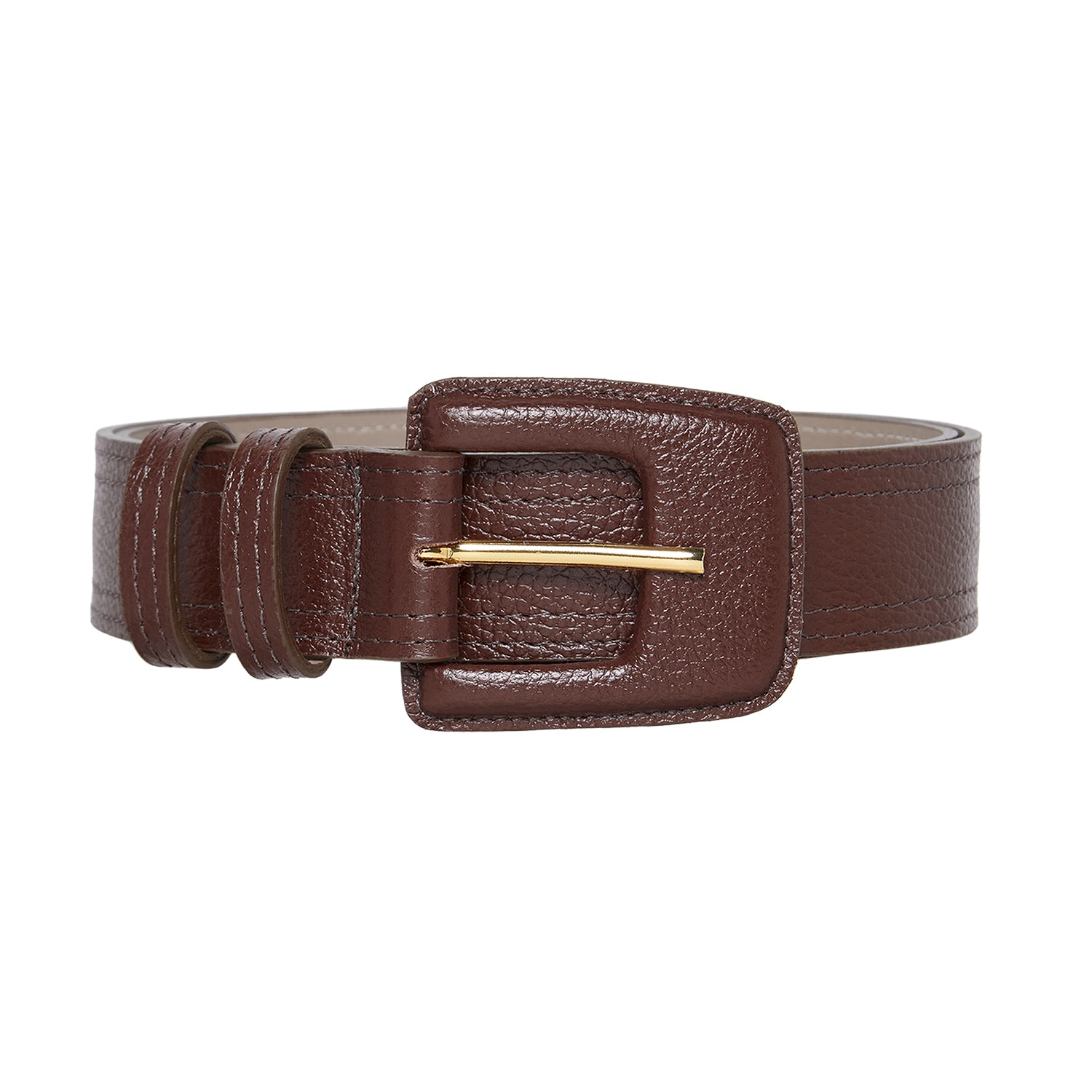 小物 Leather Belt(RECTANGLE BUCKLES) Rectangle Buckle Leather Belt - 1 1/2 Inch Belt - Handmade