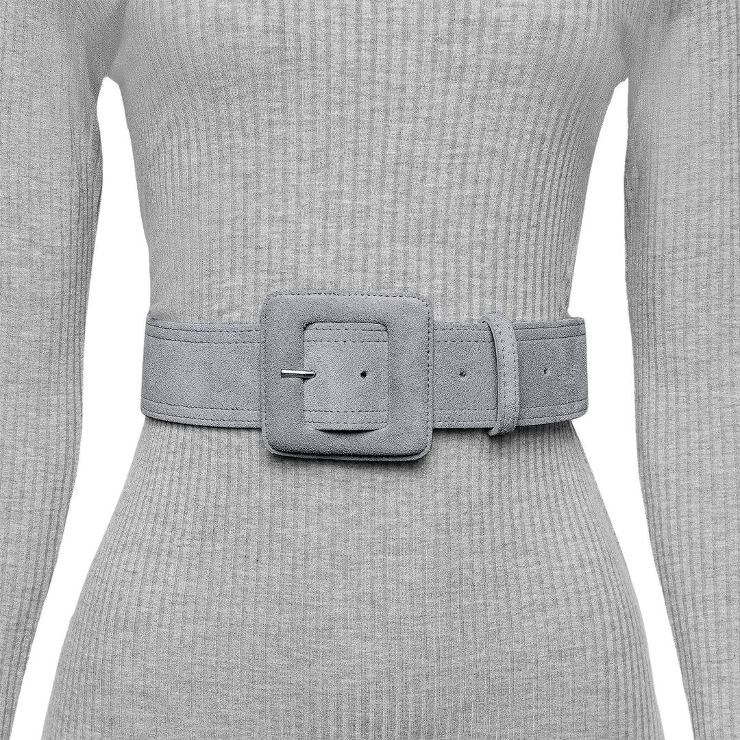 grey belts for dresses Marcella | Kala Waist Belt in Latte | Women's Size Large | Genuine Italian Leather