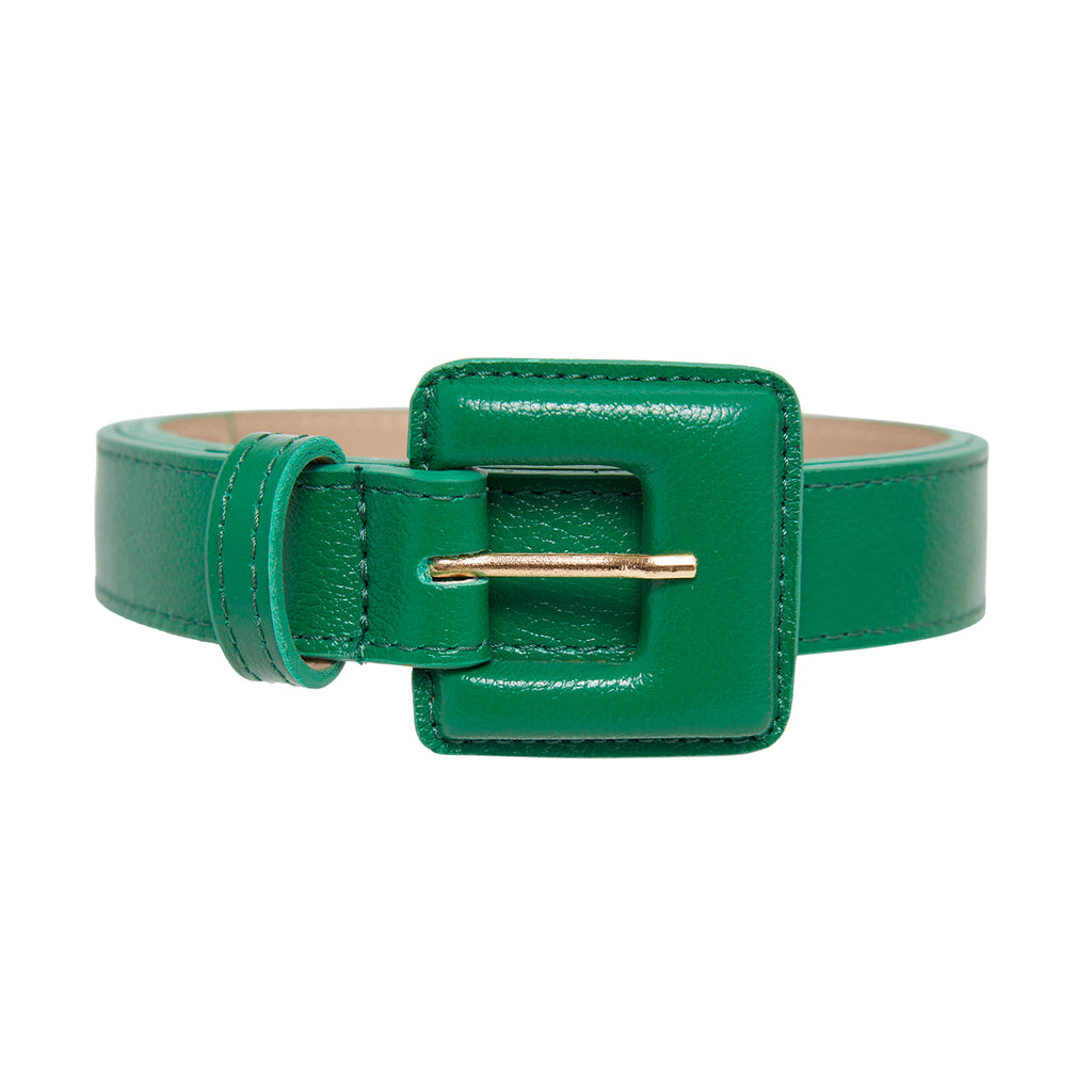 未使用　TOMORROWLAND Dark green leather belt 未使用 TOMORROWLAND Dark green leather belt - メルカリ