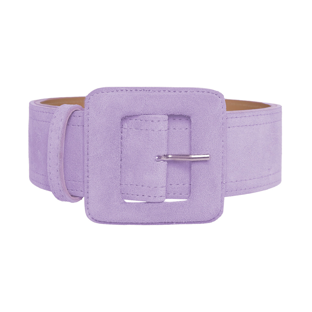 Lavender-Suede-Square-Buckle-  display picture 3