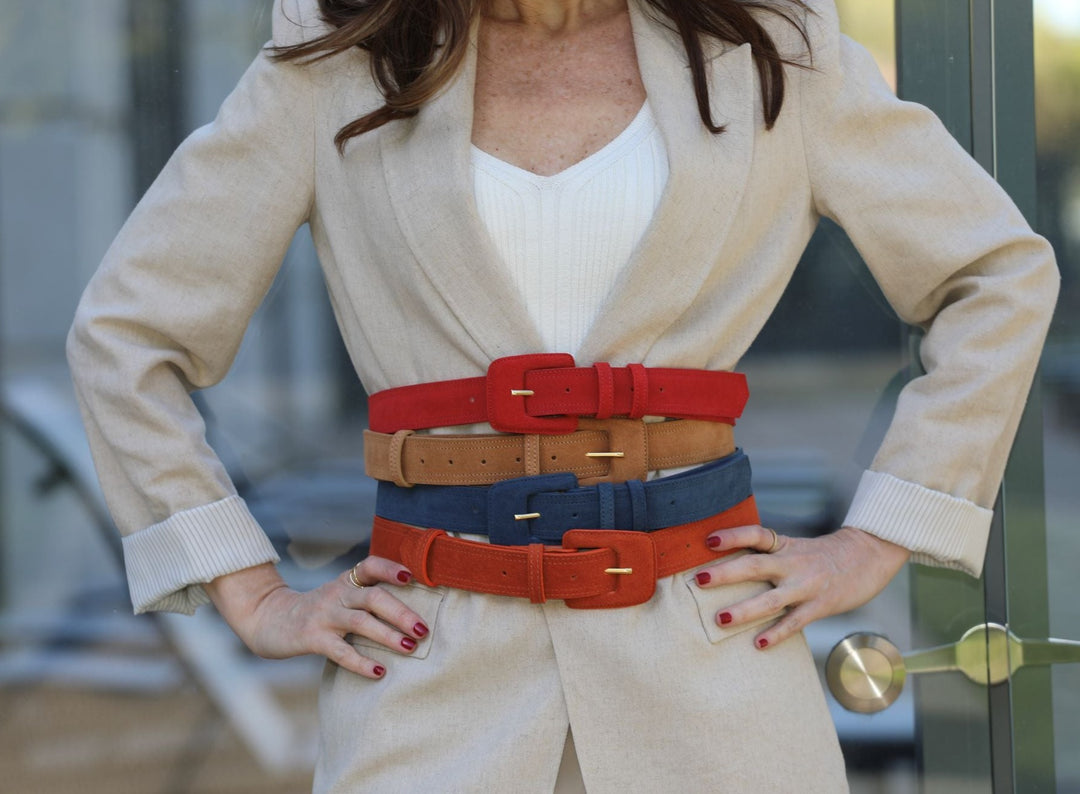 小物 KAJA REVERSIBLE SUEDE SQUARE RING BELT 8a0dd550f68b1e48d29c8bb80b0d14