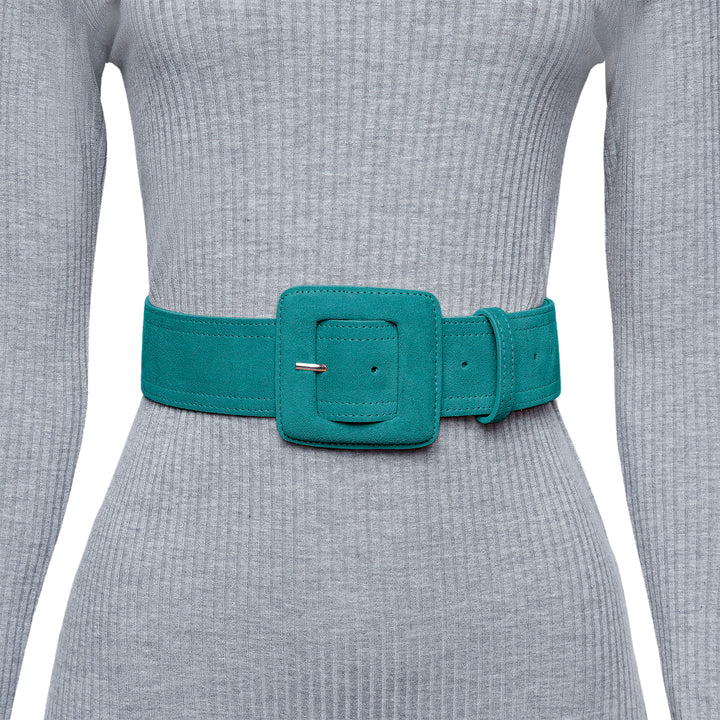 小物 KAJA REVERSIBLE SUEDE SQUARE RING BELT KAJA REVERSIBLE SUEDE SQUARE RING BELT