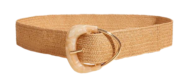 Women Beltbe Elastic Straw Waist Women Belt - Beige Women Beltbe Elastic Straw Waist Women Belt - Beige