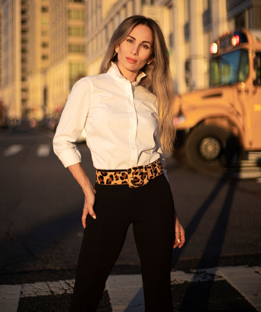 leopard belt womens